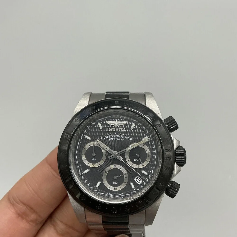 Invicta Professional 200M Speedway Mens Watch 39mm Stainless New Battery 6.75